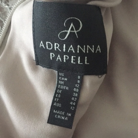 NWT Adrianna Papell icy lilac lace short dress 8 - Picture 6 of 7